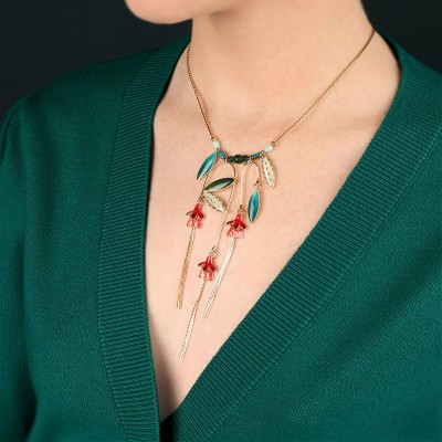 TARATATA bijoux Collier Fuchsia. TARATATA bijoux Collier Fuchsia.