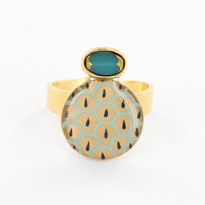 TARATATA bijoux Bague Fuchsia.