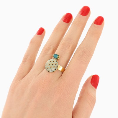 TARATATA bijoux Bague Fuchsia.