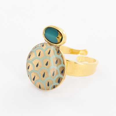TARATATA bijoux Bague Fuchsia.