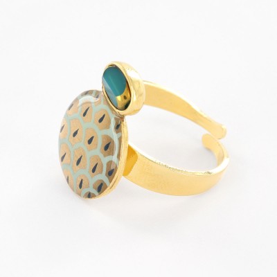 TARATATA bijoux Bague Fuchsia.