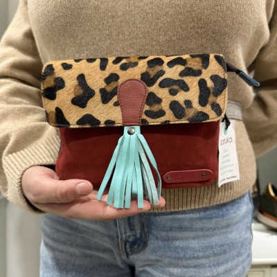 SORUKA - SAC BANANE - FOND ROUGE SORUKA - SAC BANANE - FOND ROUGE