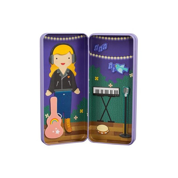 PETIT COLLAGE AIMANTE - MUSICIENS