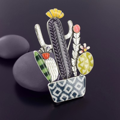 TARATATA bijoux Broche Cactus. TARATATA bijoux Broche Cactus.