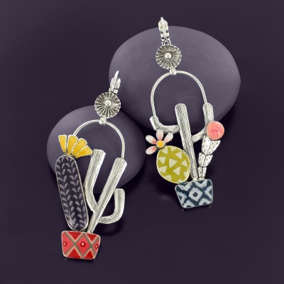 TARATATA bijoux Dormeuses Cactus.