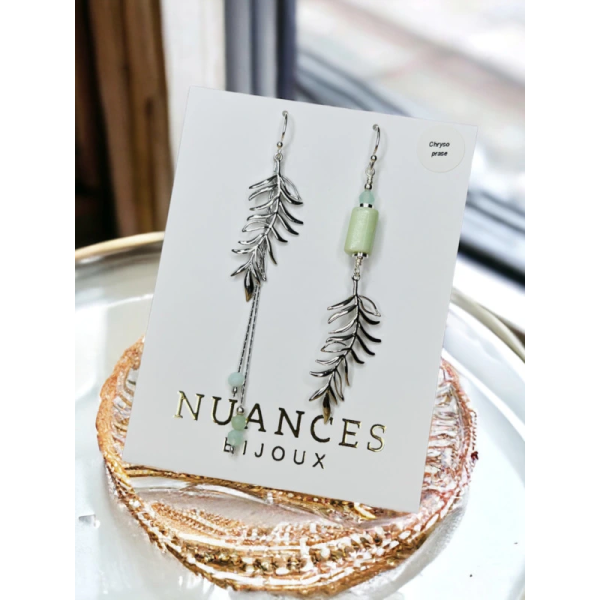 NUANCES Bijoux Boucles d’oreilles Sépia.