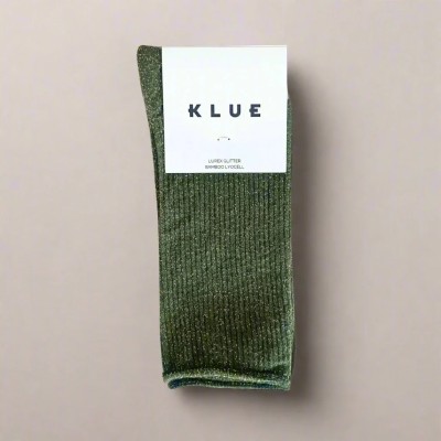 KLUE - Chaussettes à paillettes - Kaki