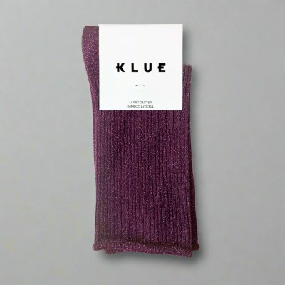 KLUE - Chaussettes à paillettes - Burgundy Wine