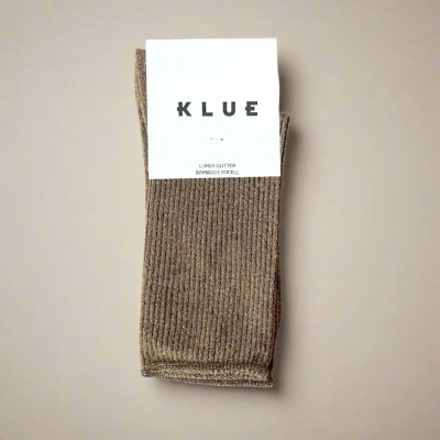 KLUE - Chaussettes à paillettes - Caramel