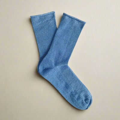 KLUE - Chaussettes à paillettes - Bleu minéral