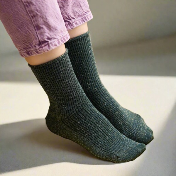 KLUE - Chaussettes à paillettes - Vert