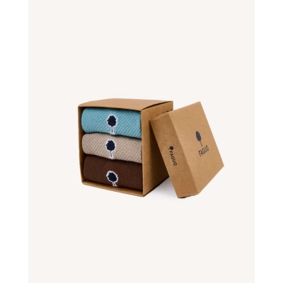 FAGUO - Coffret Chaussettes - Beige & Camel FAGUO - Coffret Chaussettes - Beige & Camel