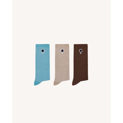 FAGUO - Coffret Chaussettes - Beige & Camel FAGUO - Coffret Chaussettes - Beige & Camel