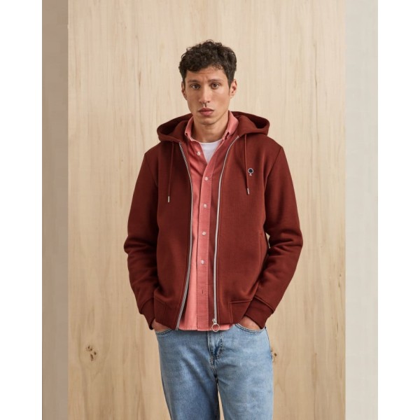 FAGUO - Sweat à capuche Mesnil - Bordeau