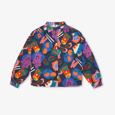 WORLD OF POP - Blouse Food Lovers - Navy WORLD OF POP - Blouse Food Lovers - Navy