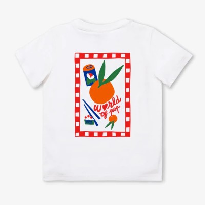 WORLD OF POP - Tee Shirt Food Lovers - Off White WORLD OF POP - Tee Shirt Food Lovers - Off White