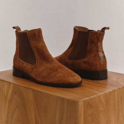 REQINS - Bottines Zellie - Café REQINS - Bottines Zellie - Café