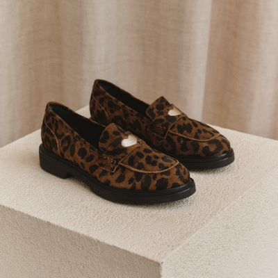 REQINS - Mocassins Jack Cuir Velours - Serval Vison REQINS - Mocassins Jack Cuir Velours - Serval Vison