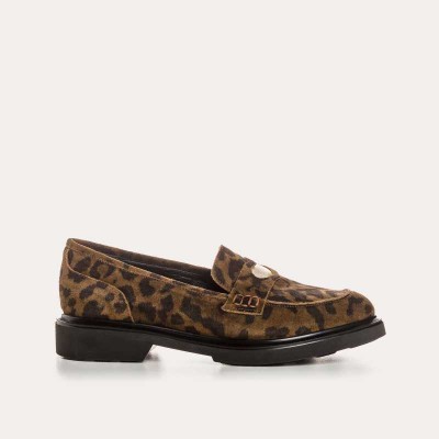 REQINS - Mocassins Jack Cuir Velours - Serval Vison REQINS - Mocassins Jack Cuir Velours - Serval Vison
