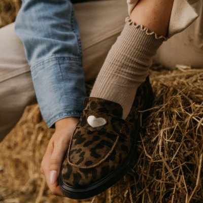 REQINS - Mocassins Jack Cuir Velours - Serval Vison REQINS - Mocassins Jack Cuir Velours - Serval Vison