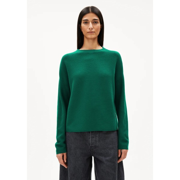 ARMEDANGELS - Pull Merinaa en coton - Emerald Green