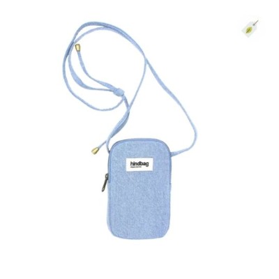 HINDBAG – Pochette Téléphone Bill Denim Bleu HINDBAG – Pochette Téléphone Bill Denim Bleu