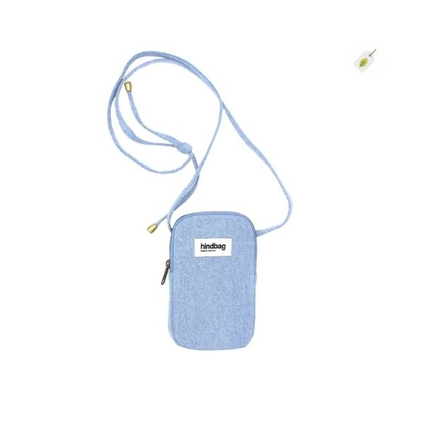 HINDBAG – Pochette Téléphone Bill Denim Bleu