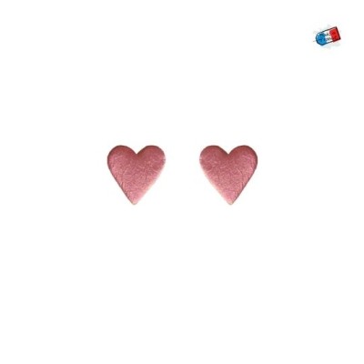 JEANNE ET JO - Boucles d'oreilles Cœur Rose JEANNE ET JO - Boucles d'oreilles Cœur Rose