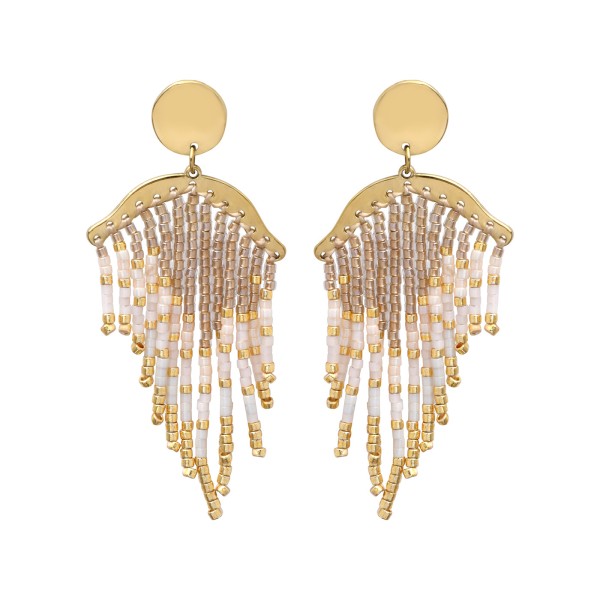 BELLE MAIS PAS QUE Boucles d’oreilles White Jasmin.