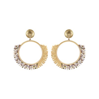 BELLE MAIS PAS QUE Boucles d’oreilles Secret Garden.