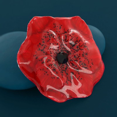 TARATATA bijoux Broche Taraboum Joli Coquelicot.