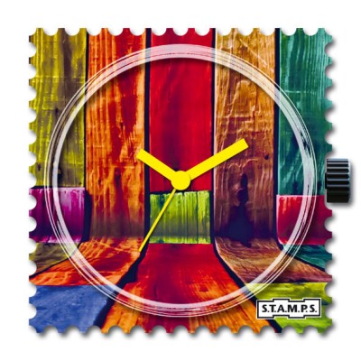 Stamps Cadran de montre Colorful Walls