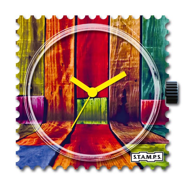 Stamps Cadran de montre Colorful Walls