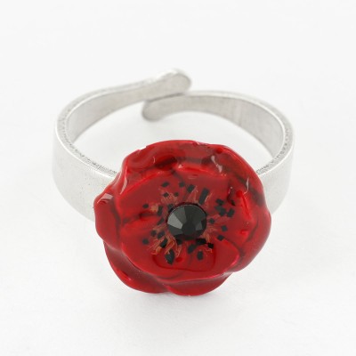 TARATATA bijoux Bague Taraboum Joli Coquelicot.