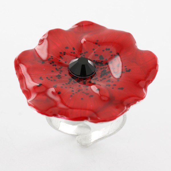TARATATA bijoux Bague Taraboum Joli Coquelicot.