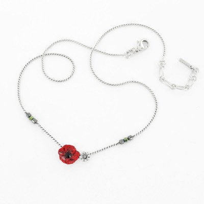 TARATATA bijoux Collier Taraboum Joli Coquelicot. TARATATA bijoux Collier Taraboum Joli Coquelicot.