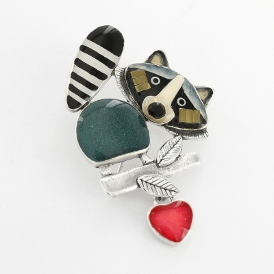 TARATATA bijoux Broche Taraboum Raton Lover. TARATATA bijoux Broche Taraboum Raton Lover.