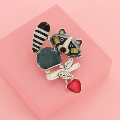 TARATATA bijoux Broche Taraboum Raton Lover. TARATATA bijoux Broche Taraboum Raton Lover.