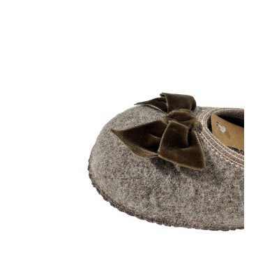 HAFLINGER - Chaussons Slipper Fiocco - Beige
