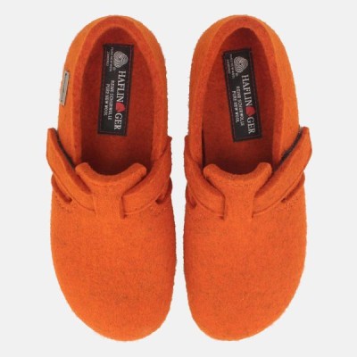 HAFLINGER - Chaussons Everest Focus - Orange HAFLINGER - Chaussons Everest Focus - Orange
