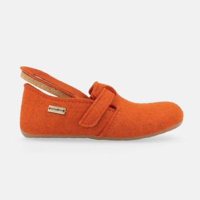 HAFLINGER - Chaussons Everest Focus - Orange HAFLINGER - Chaussons Everest Focus - Orange