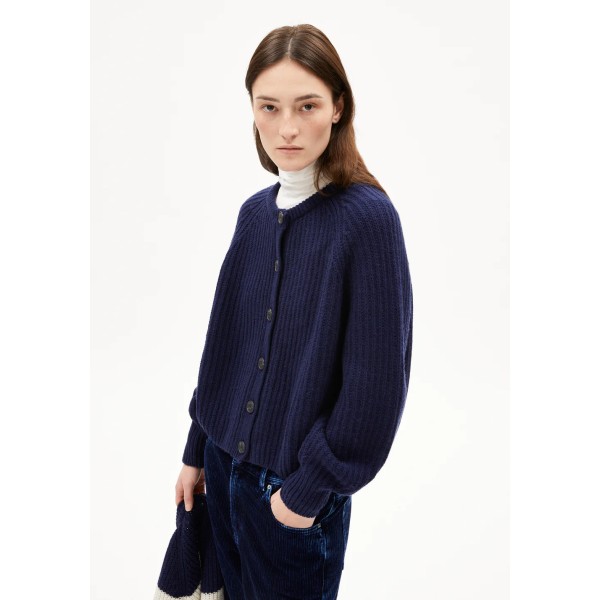 ARMEDANGELS - Cardigan Selmaa en laine - Navy