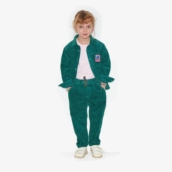 WORLD OF POP - Chemise en Velours - Green