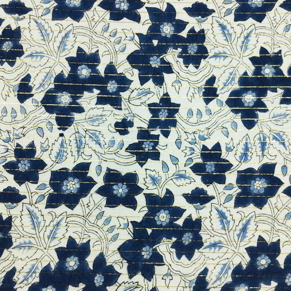 SO FAMILY Foulard Lurex Bleu.