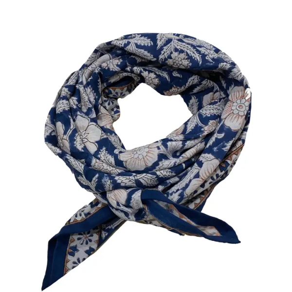 SO FAMILY Foulard Delhi Cobalt.