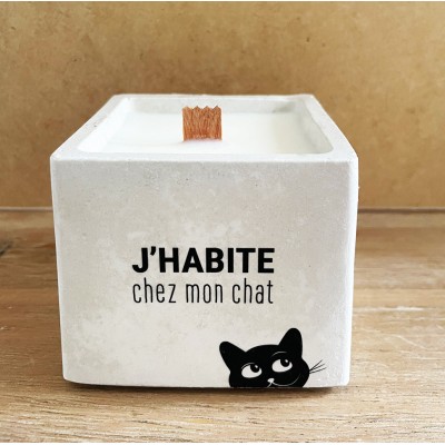 TOUT EST DIT Bougie J’habite chez mon chat. TOUT EST DIT Bougie J’habite chez mon chat.