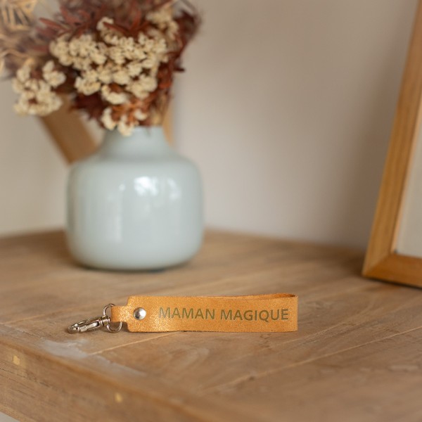 LA CARTABLIERE Porte-Clés Message Maman Magique.