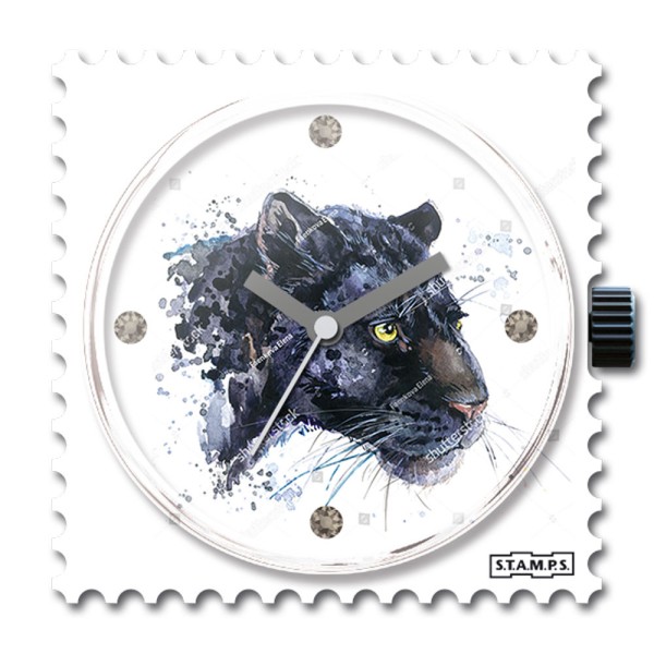 Stamps Cadran de montre Diamond Panther.