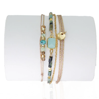 LOETMA Bracelet Chiara Calcédoine. LOETMA Bracelet Chiara Calcédoine.