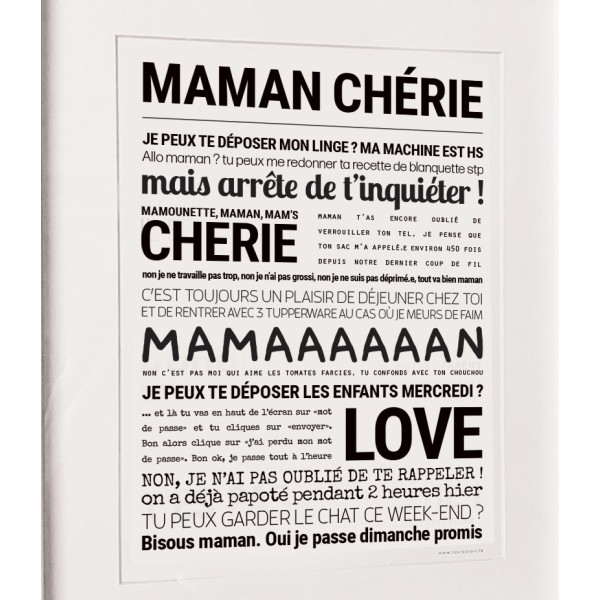 TOUT EST DIT Maman Chérie.